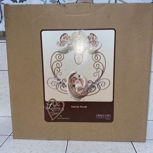Legacy of Love Nativity wreath  by Kim Lawrence in box